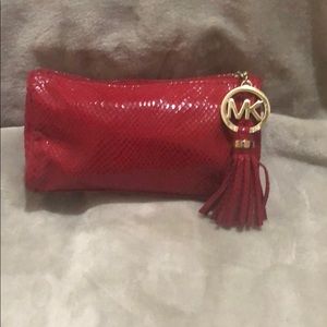 Red Michael Kors Cosmetic bag